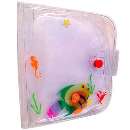 Portacd com gel p/ 12 cds- peixinho - R$ 11,99