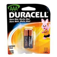 Pilha alcalina AAA duracell palito 1,5 v