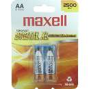 Pilha rec. 2500mah aa c/2 maxell - R$ 22,10