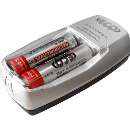 Recarregador c/ 2 pilhas eco-mania - R$ 19,90