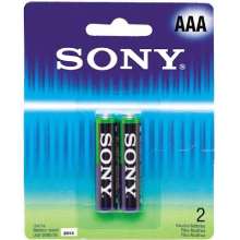 Pilha palito alcalina sony aaa blister 2 pilhas