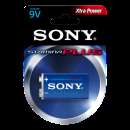 Bateria alcalina sony 9v - R$ 7,70