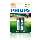 Pilha recarregável philips aa 2600mah multilife - R$ 25,55