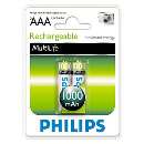 Pilha rec philips aaa c/2 1000mah - R$ 16,20