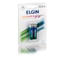 Pilha alcalina AAA energy elgin - R$ 2,34