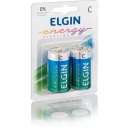 Pilha C media energy elgin C/2 - R$ 6,20