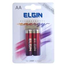 Pilha recarregável Elgin AA 2700mah - R$ 21,99 Pilha recarregável Elgin AA 2700mah - R$ 21,99