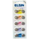 Micro bateria alcalina elgin lr44 - R$ 0,34