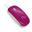 MOUSE COLORS SLIM PINK USB MO167 - R$ 19,00