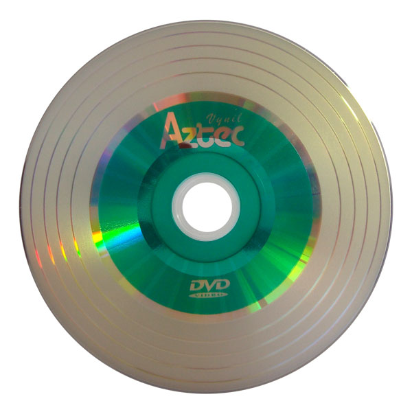 Dvd-r aztec vinil verde 4.7gb / 120 min 8x
