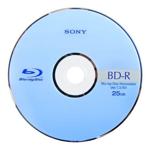 SONY Bluray 25gb com logo 6x BDR