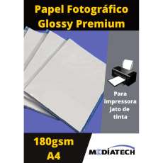 Papel glossy fotográfico a4 180g - R$ 0,34 Papel glossy fotográfico a4 180g - R$ 0,34