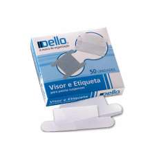 Visor e etiqueta dello branca 50un - R$ 5,50 Visor e etiqueta dello branca 50un - R$ 5,50