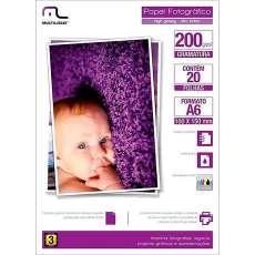 Papel Glossy Foto 10X15 200g 20fls - R$ 6,22 Papel Glossy Foto 10X15 200g 20fls - R$ 6,22